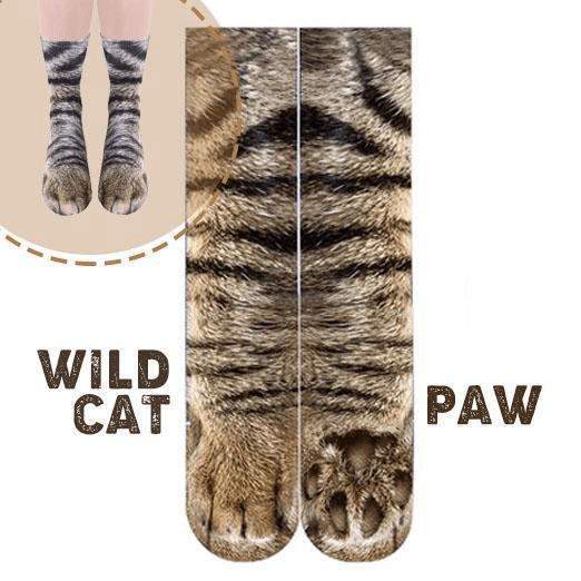 Flurry 3D Animal Paw Socks-[ONE SIZE FITS ALL]