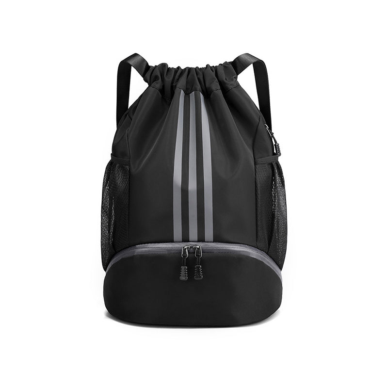 Large Nylon Drawstring Pocket Backpack