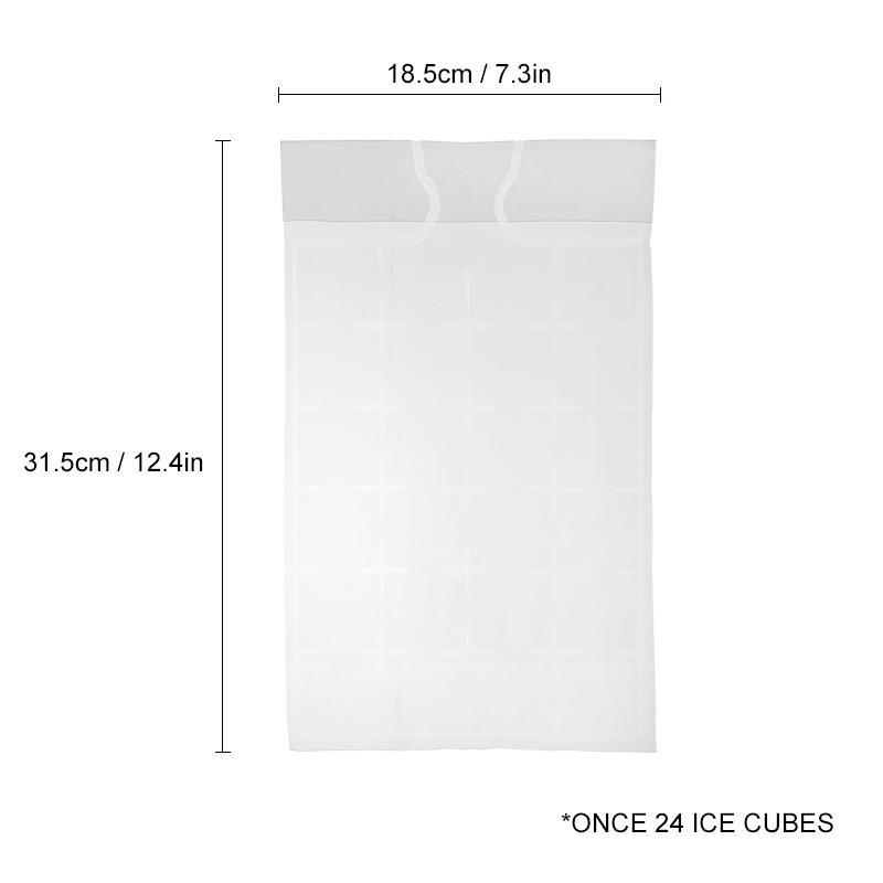 Self-Sealing Ice Cube Shaped Bags