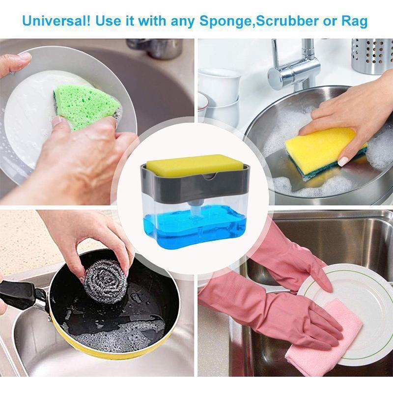 Soap Dispenser and Sponge Caddy