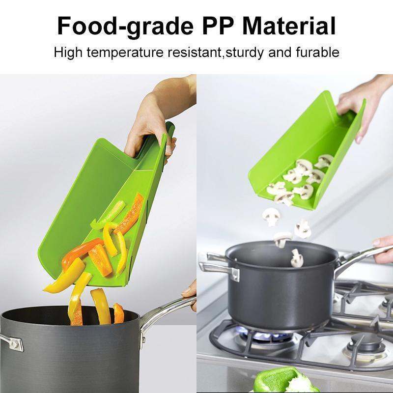 Foldable Plastic Cutting Board With Handle