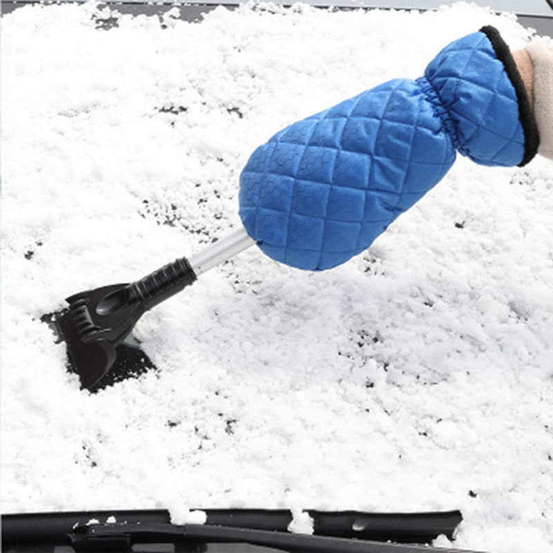 Adjustable Car Ice Scraper With Glove