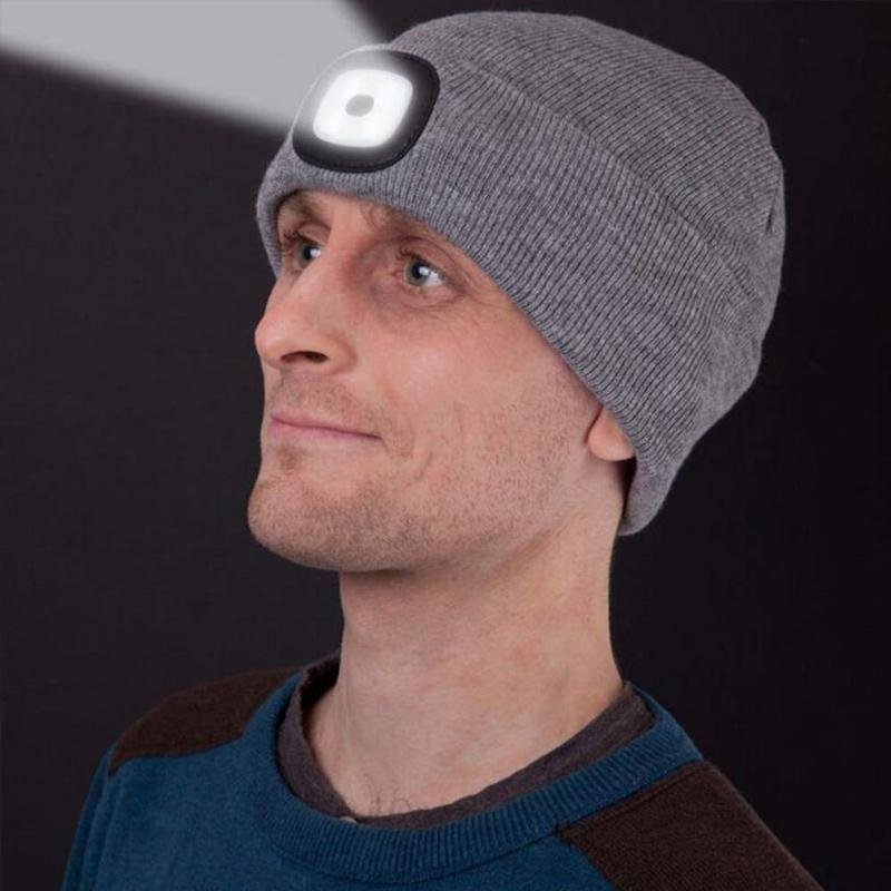 LED Knitted Winter Beanie Hat (12 Hours)