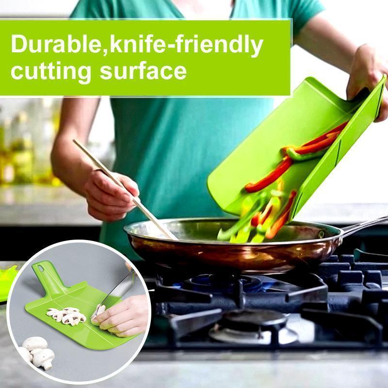 Foldable Plastic Cutting Board With Handle