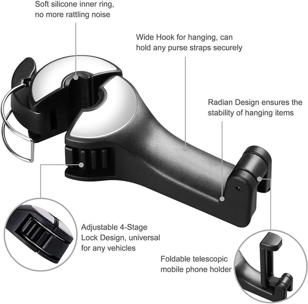 Headrest Bracket Car Hook