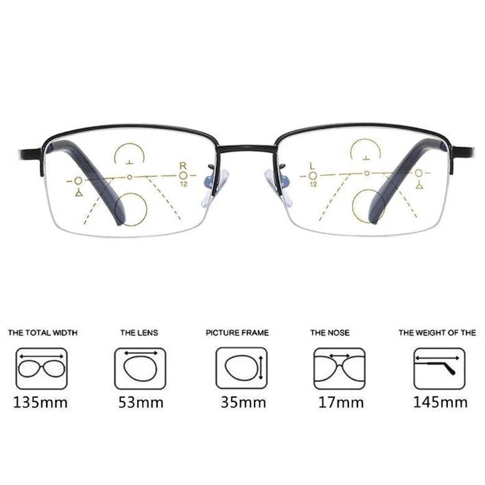 New Bifocal Progressive And Anti-Blue Eyewear Ultralight Reading Gl@sses