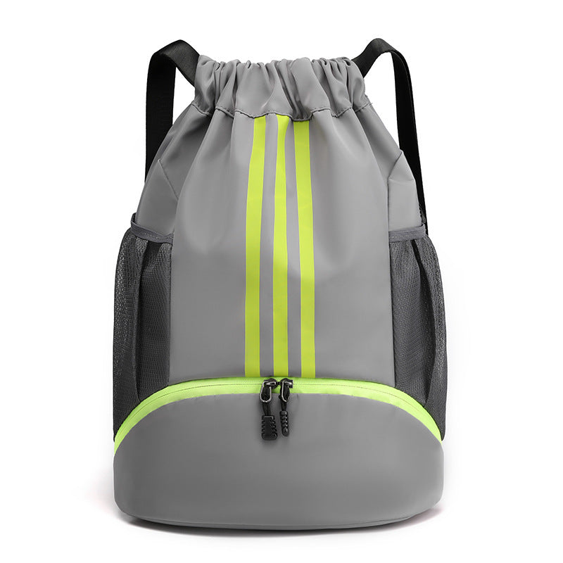 Large Nylon Drawstring Pocket Backpack